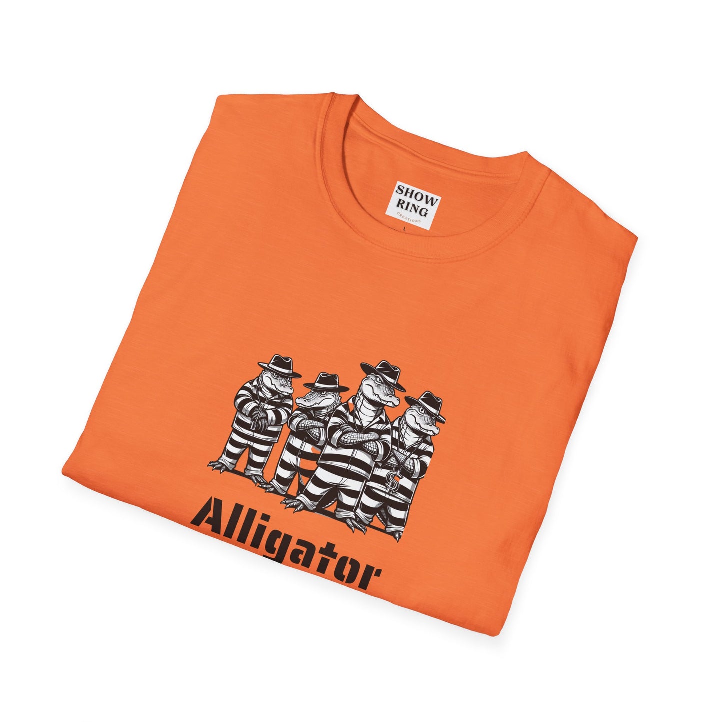 Alligator Alcatraz Swamp Time is Hard Time, Softstyle Shirt For Men, Women, Unisex, Short Sleeve, Motorcycle Riders