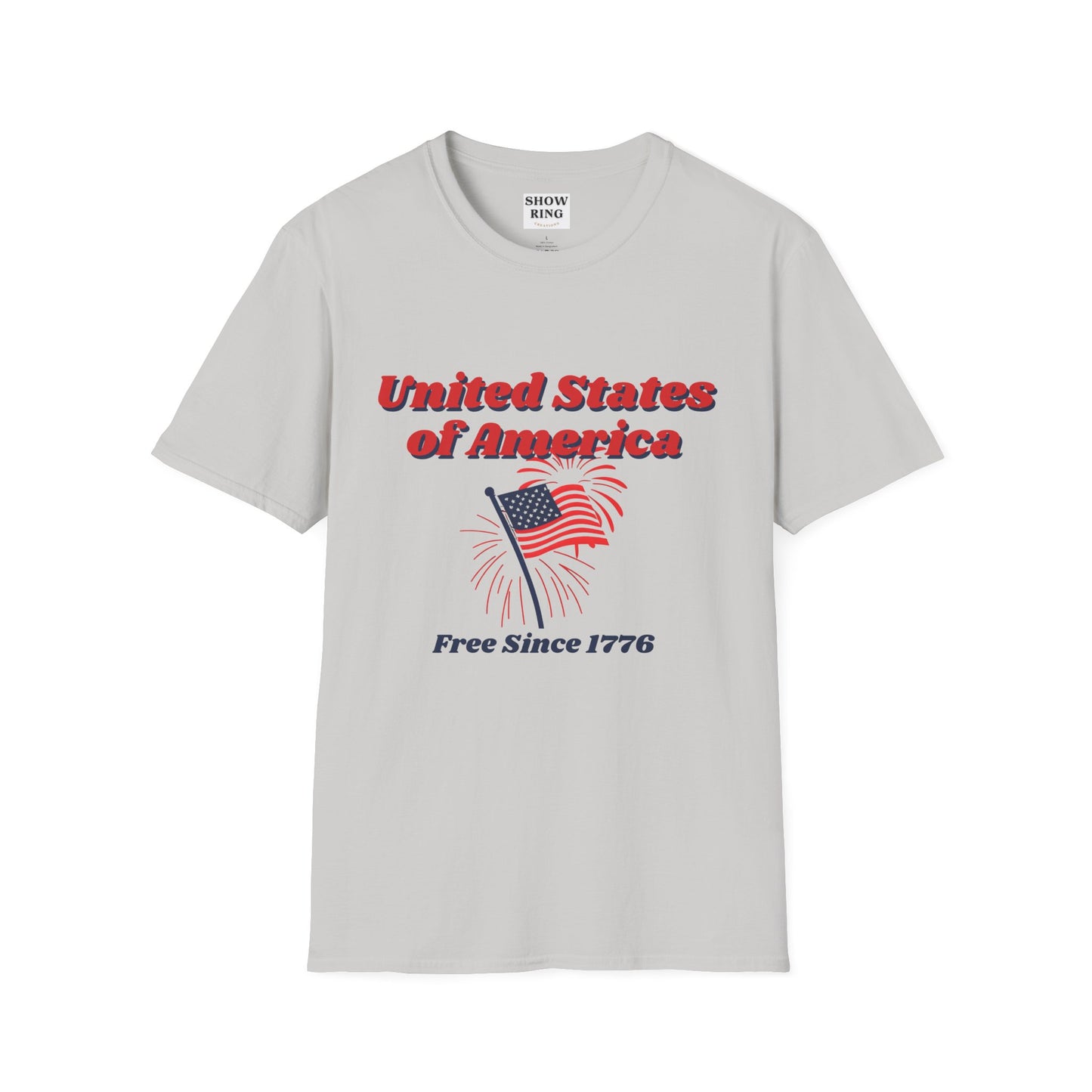 America: Free Since 1776, Fourth of July Freedom T-Shirt, Unisex USA Tee, American Flag Shirt, Independence Day Outfit, Patriotic Gift, Summer Casual Wear
