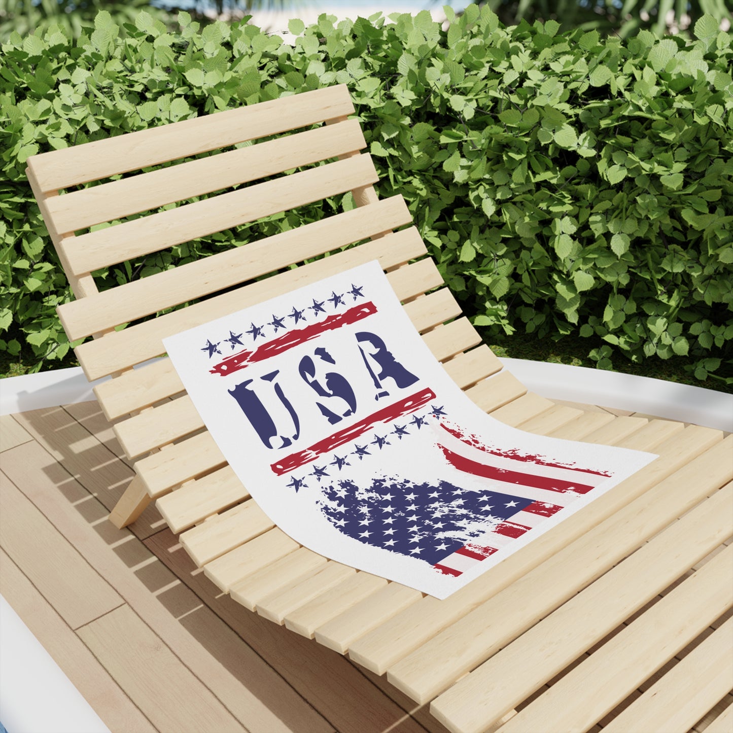 Patriotic USA Hand Towels, 18" x 27", Golf and Summer Accessories, Poolside Towels, Gift for Independence Day, Travel Towels, American Flag Design