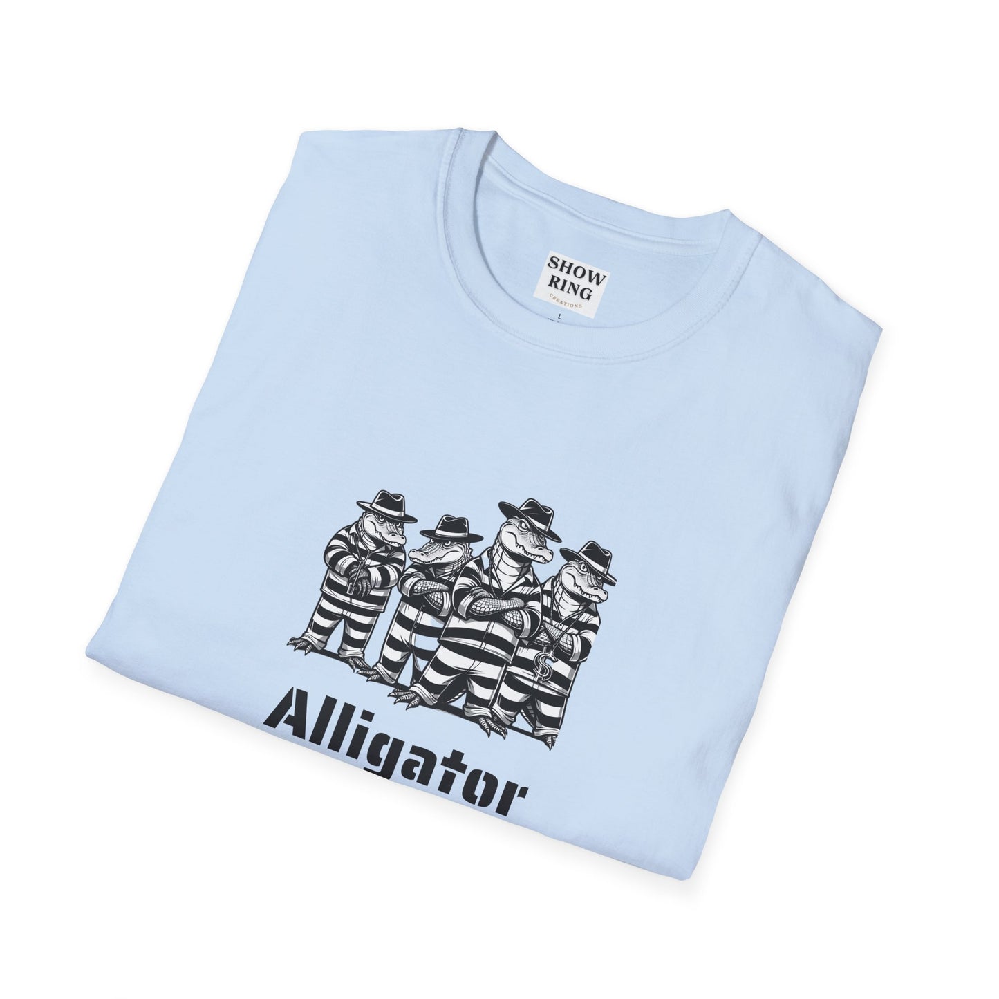 Alligator Alcatraz Swamp Time is Hard Time, Softstyle Shirt For Men, Women, Unisex, Short Sleeve, Motorcycle Riders