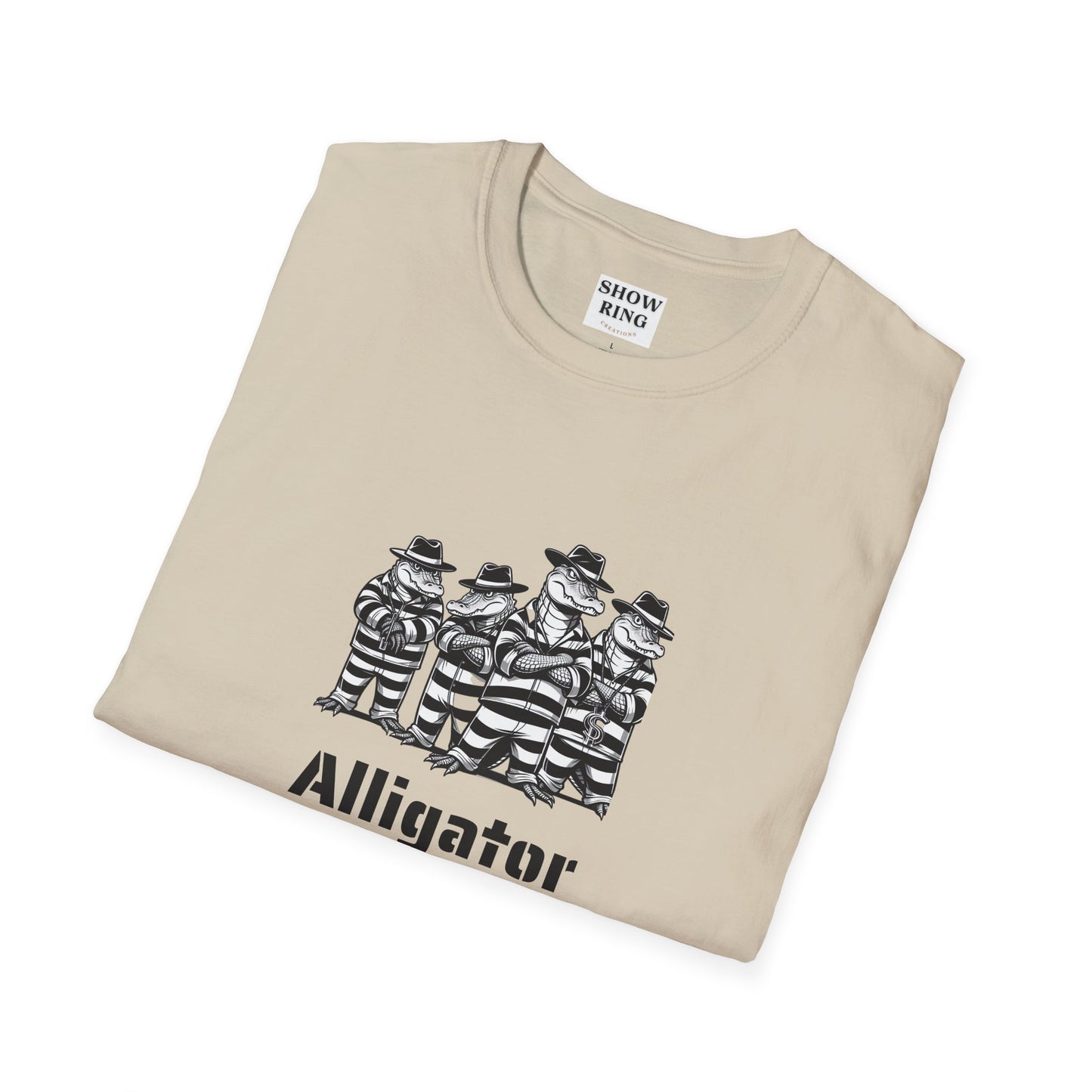 Alligator Alcatraz Swamp Time is Hard Time, Softstyle Shirt For Men, Women, Unisex, Short Sleeve, Motorcycle Riders