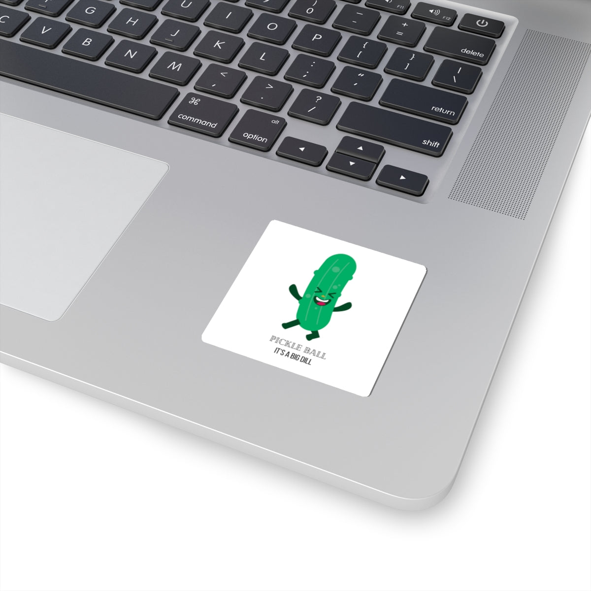 Kiss-Cut Sticker, Pickle Ball, It's A Big Dill, 2" Square, 1mm Thick