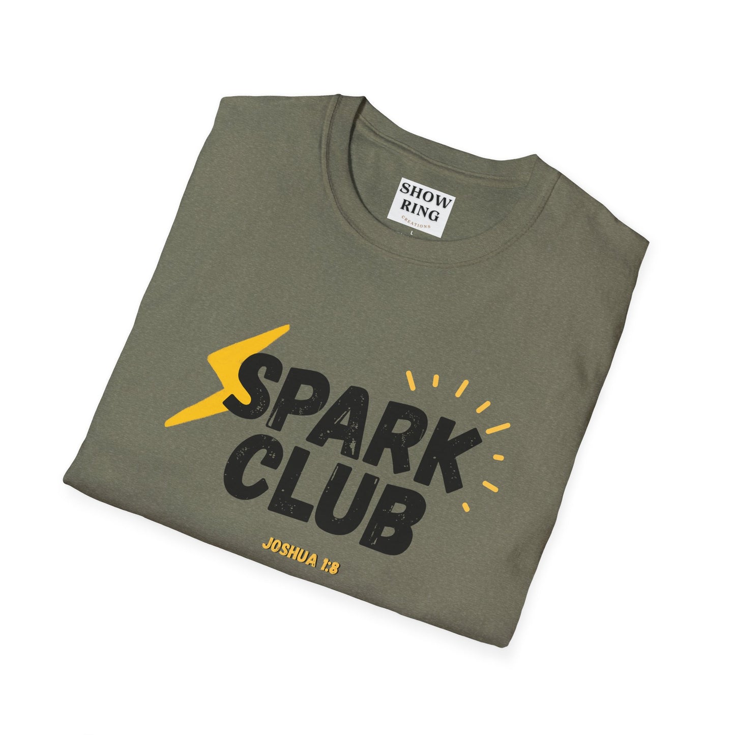 Spark Club Unisex ADULT T-Shirt – Faith-Inspired Casual Wear, Comfortable Everyday Tee, Christian Gift for Friends, Birthday Celebration Shirt