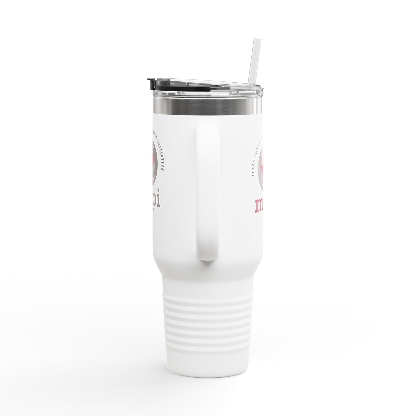 Texas Youth Preparedness Initiative - My PI: 40oz Insulated Travel Mug with Custom Design - For Coffee Lovers, Road Trips, Gifts