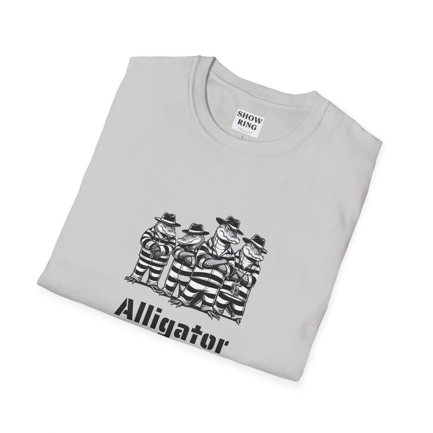 Alligator Alcatraz Swamp Time is Hard Time, Softstyle Shirt For Men, Women, Unisex, Short Sleeve, Motorcycle Riders