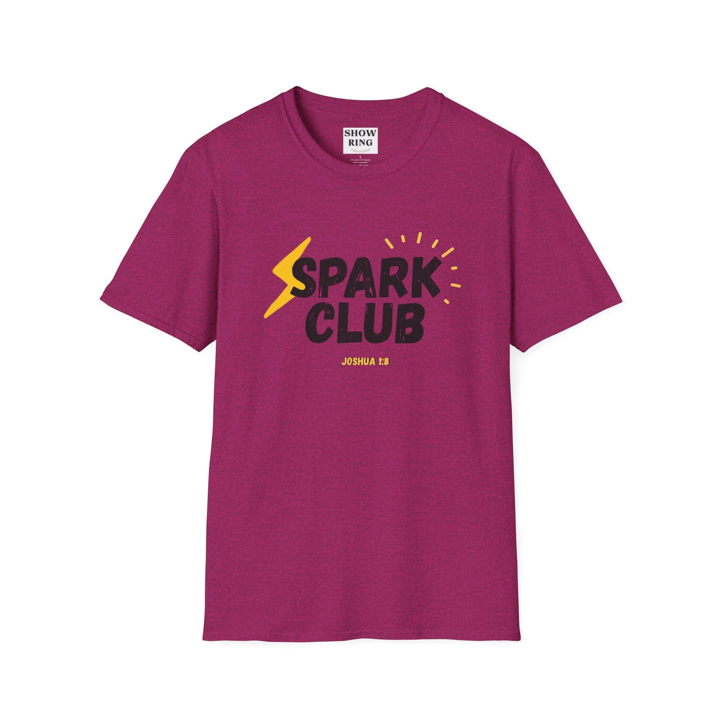 Spark Club Unisex ADULT T-Shirt – Faith-Inspired Casual Wear, Comfortable Everyday Tee, Christian Gift for Friends, Birthday Celebration Shirt