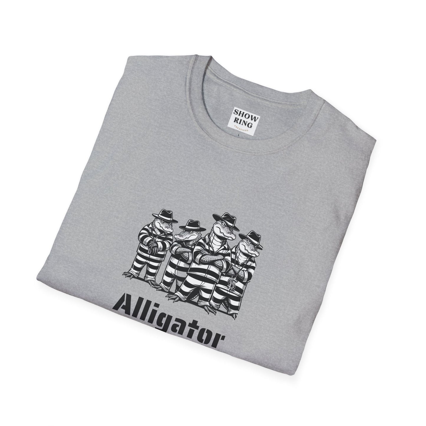 Alligator Alcatraz Swamp Time is Hard Time, Softstyle Shirt For Men, Women, Unisex, Short Sleeve, Motorcycle Riders