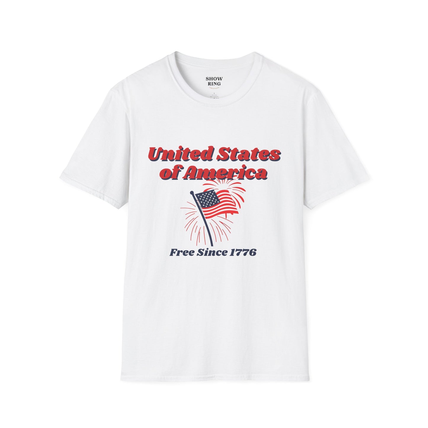 America: Free Since 1776, Fourth of July Freedom T-Shirt, Unisex USA Tee, American Flag Shirt, Independence Day Outfit, Patriotic Gift, Summer Casual Wear