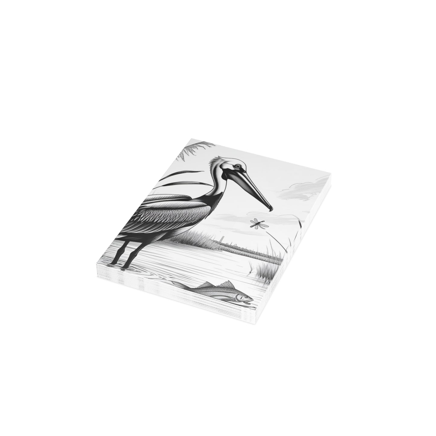 Pelican and Heroes of The Texas Coastal Scene: Elegant Postcard Bundles with Envelopes - Perfect for Personalized Greetings, Thank You Notes, and Art Lovers