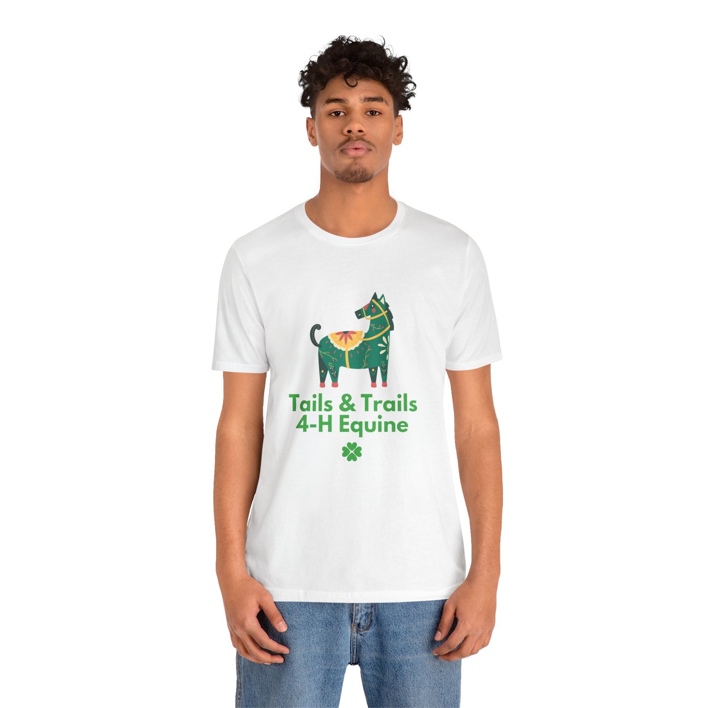 Tails & Trails 4-H Equine, Unisex Jersey Short Sleeve Tee