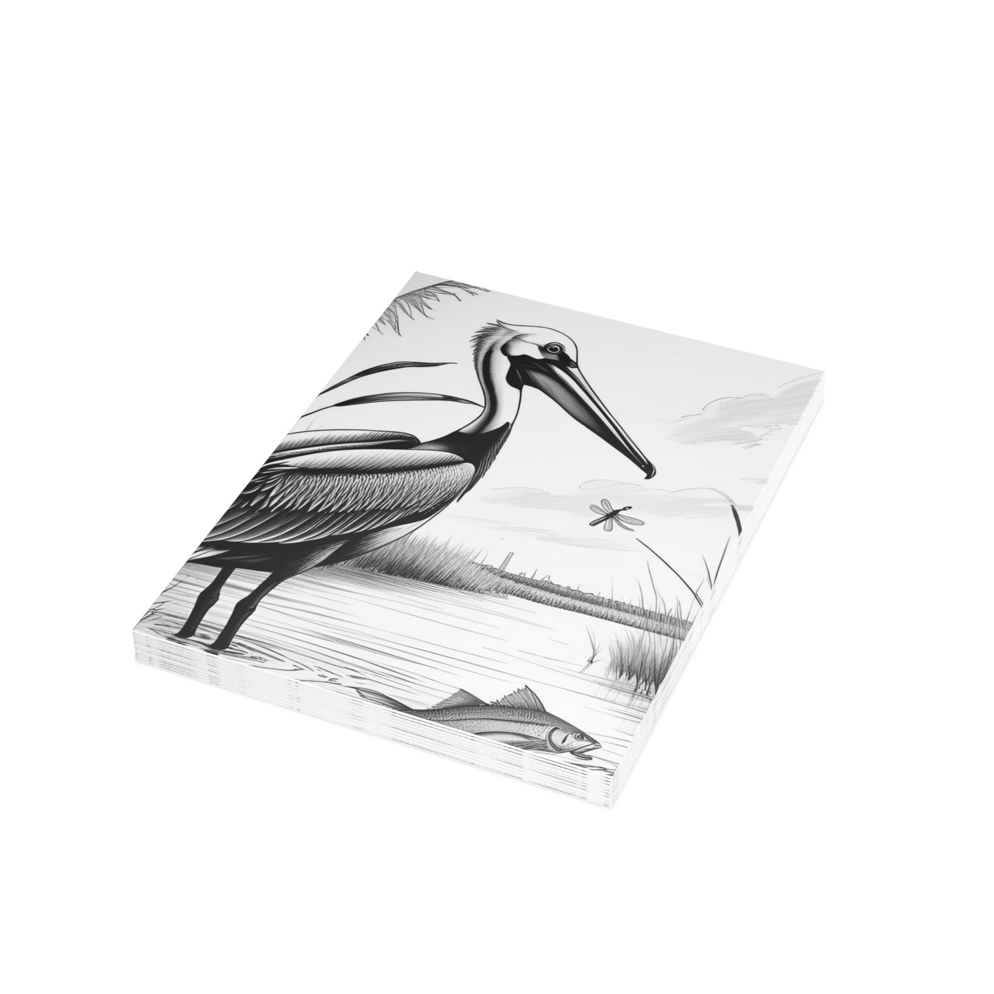 Pelican and Heroes of The Texas Coastal Scene: Elegant Postcard Bundles with Envelopes - Perfect for Personalized Greetings, Thank You Notes, and Art Lovers
