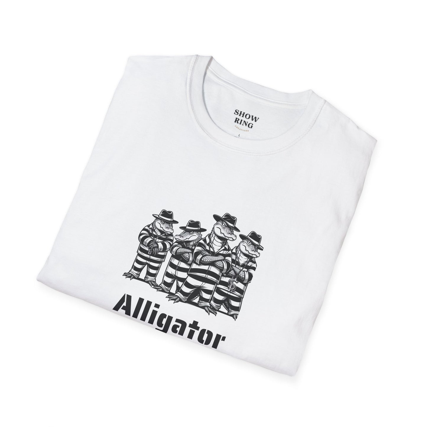 Alligator Alcatraz Swamp Time is Hard Time, Softstyle Shirt For Men, Women, Unisex, Short Sleeve, Motorcycle Riders