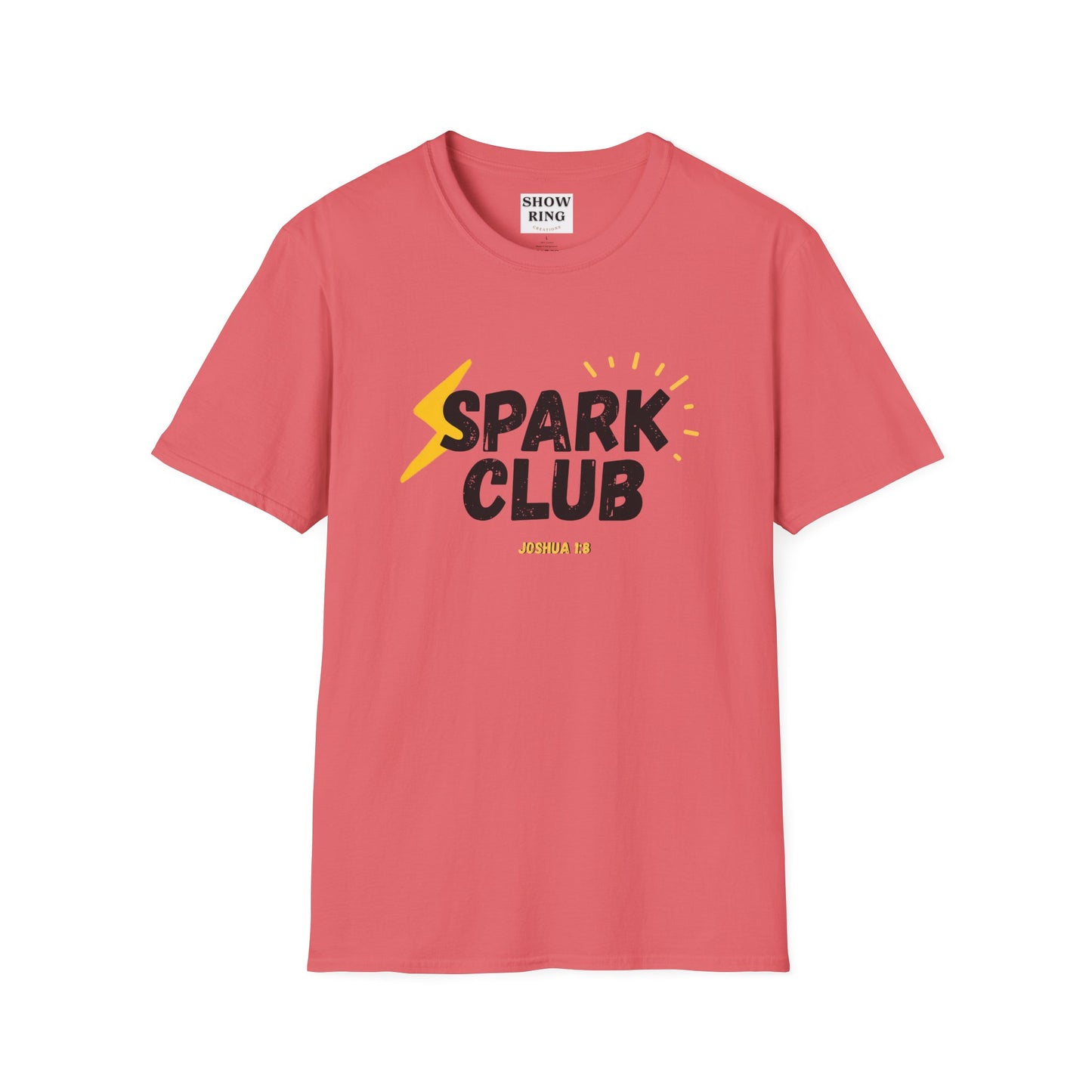 Spark Club Unisex ADULT T-Shirt – Faith-Inspired Casual Wear, Comfortable Everyday Tee, Christian Gift for Friends, Birthday Celebration Shirt