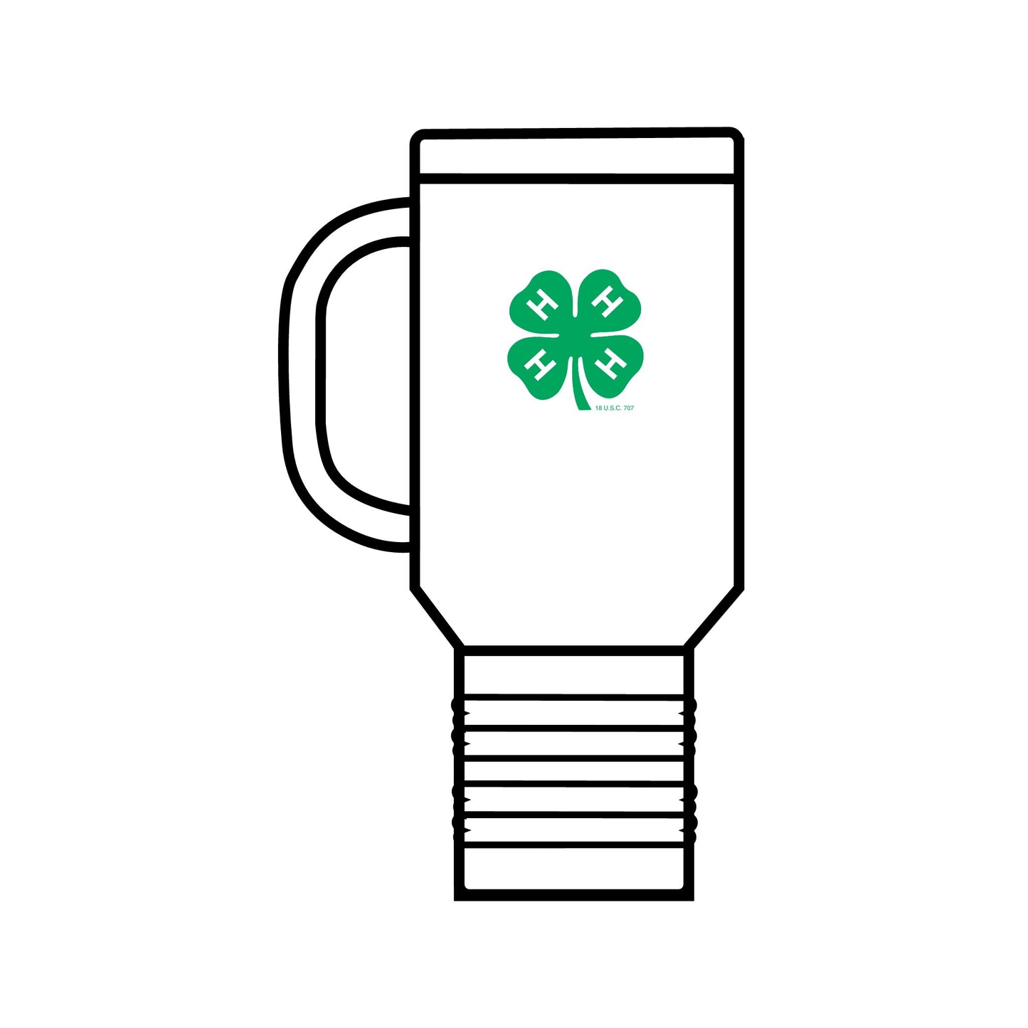 4-H logo With Make The Best Better: Insulated Travel Mug, 40oz