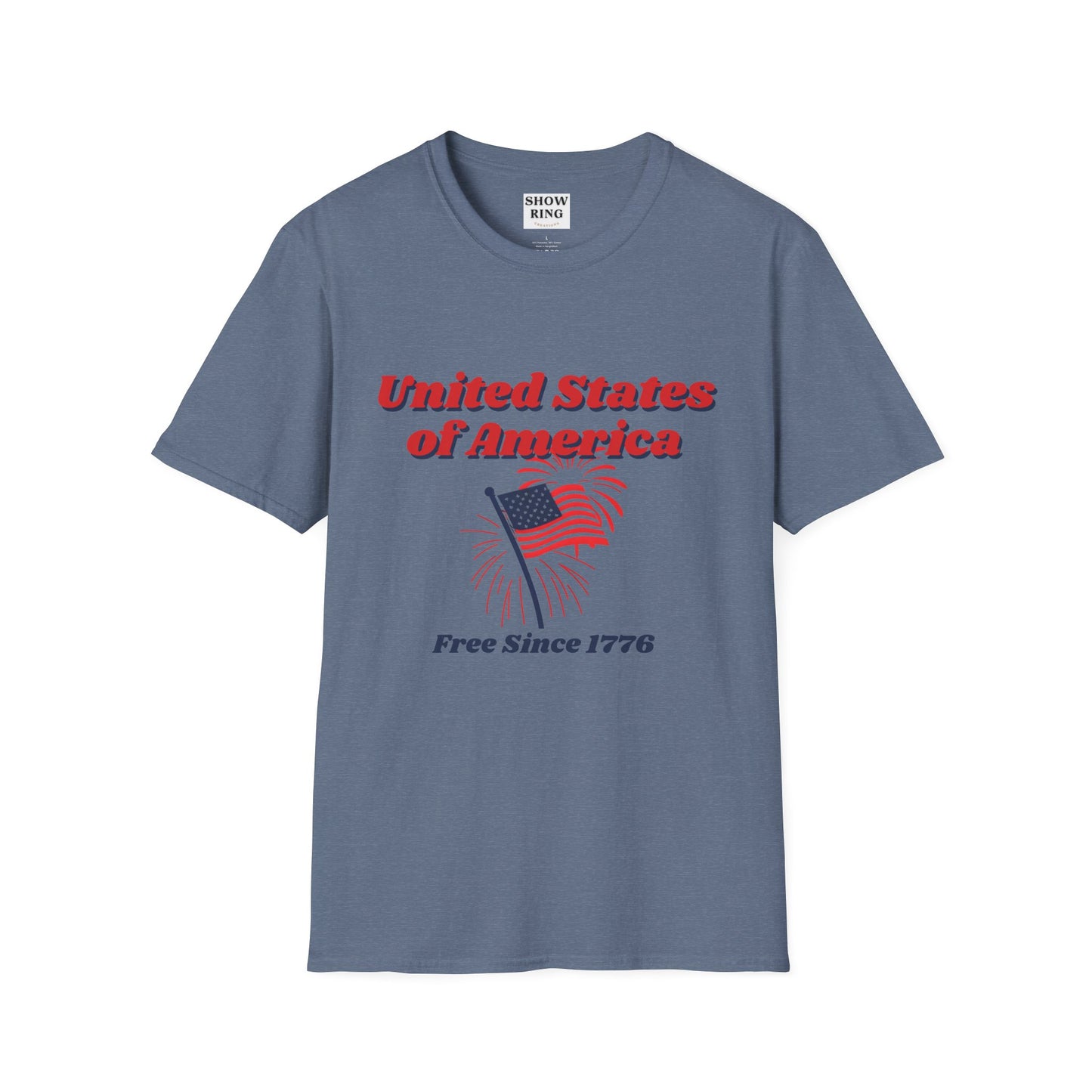 America: Free Since 1776, Fourth of July Freedom T-Shirt, Unisex USA Tee, American Flag Shirt, Independence Day Outfit, Patriotic Gift, Summer Casual Wear