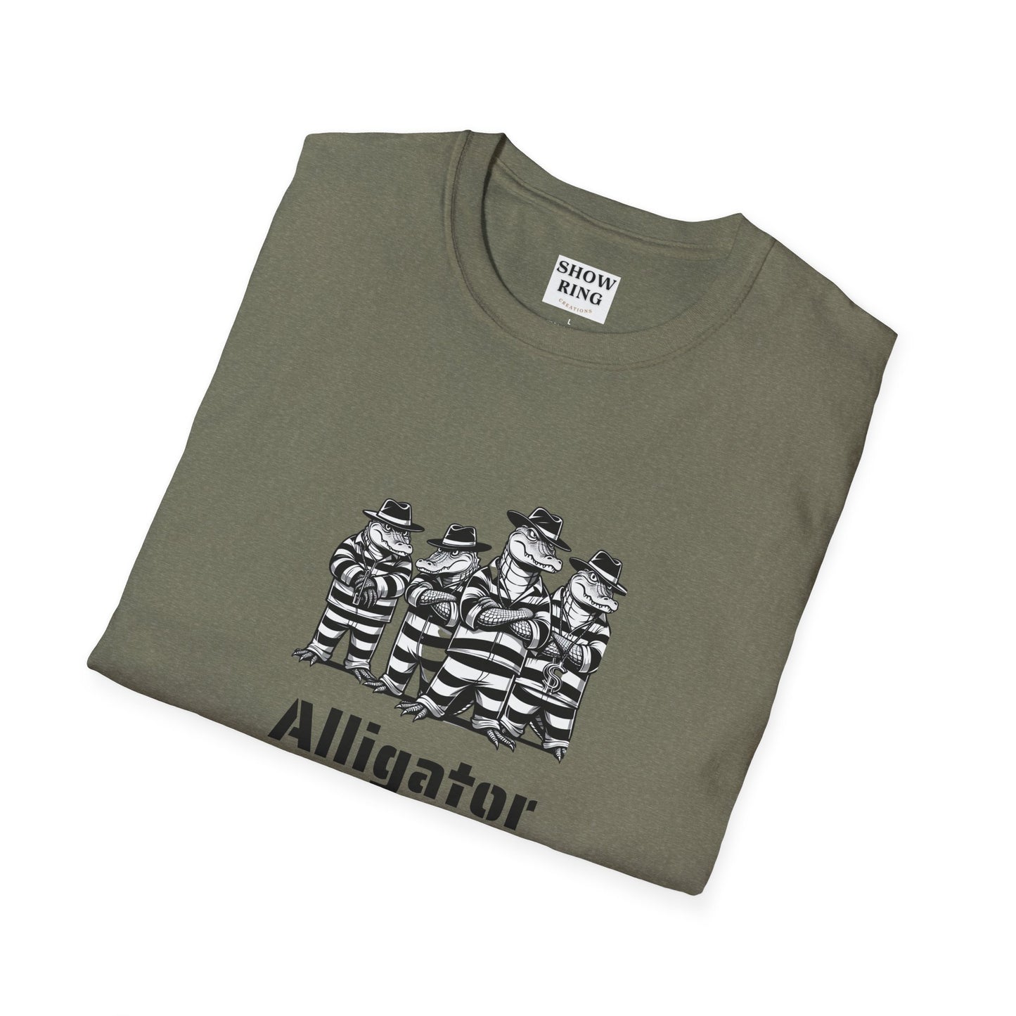 Alligator Alcatraz Swamp Time is Hard Time, Softstyle Shirt For Men, Women, Unisex, Short Sleeve, Motorcycle Riders