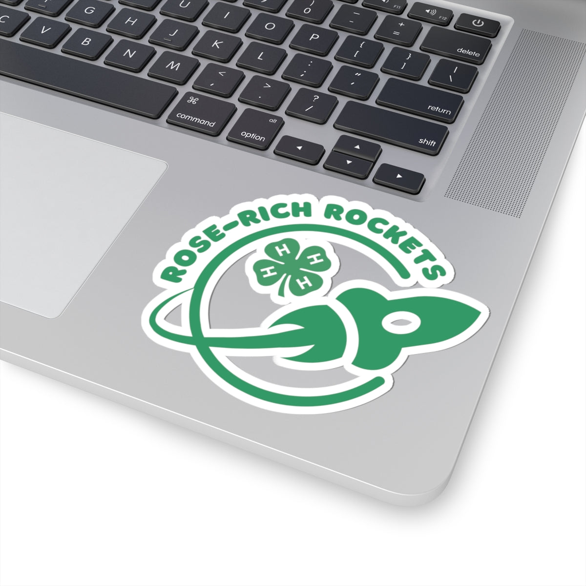 Rose-Rich 4-H Rocketry Club Stickers, Fun Laptop Decals, Outdoor Stickers, Party Favors, Eco-Friendly Stationery