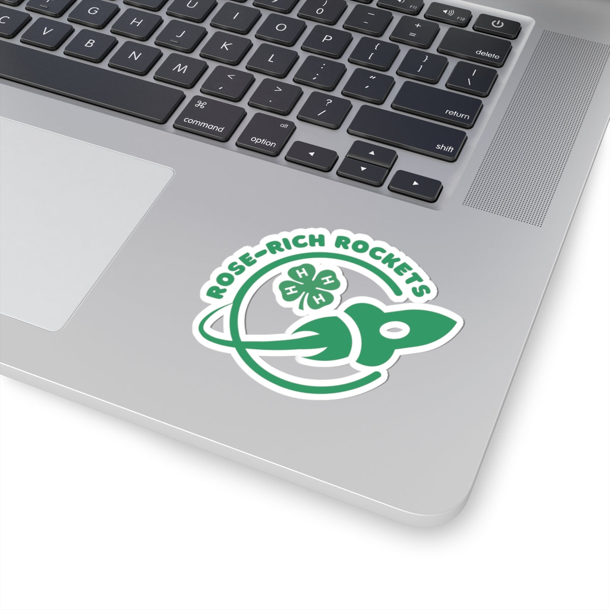 Rose-Rich 4-H Rocketry Club Stickers, Fun Laptop Decals, Outdoor Stickers, Party Favors, Eco-Friendly Stationery