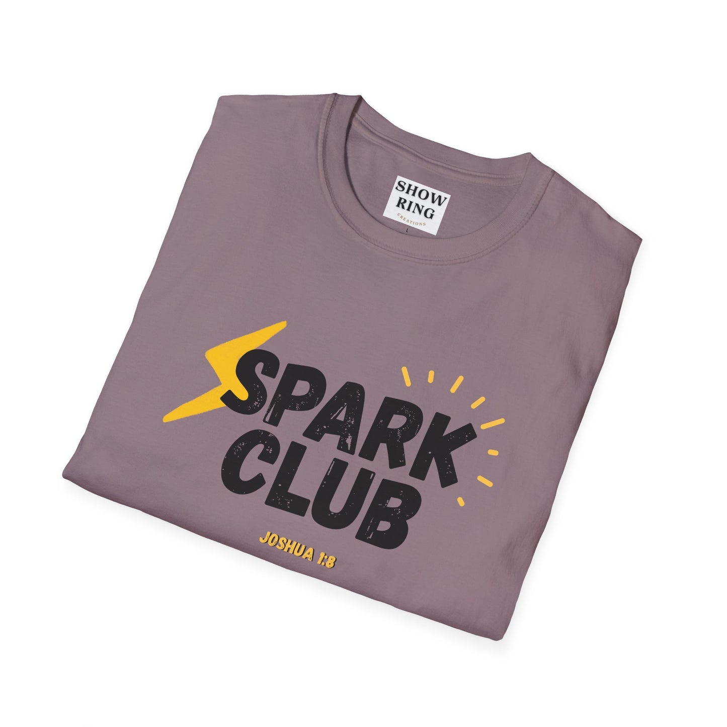 Spark Club Unisex ADULT T-Shirt – Faith-Inspired Casual Wear, Comfortable Everyday Tee, Christian Gift for Friends, Birthday Celebration Shirt