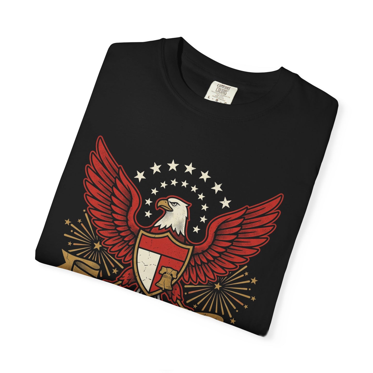 Eagle Crest '250 Years of Freedom'  | Patriotic Eagle USA 1776–2026 Dark Vintage T-Shirt