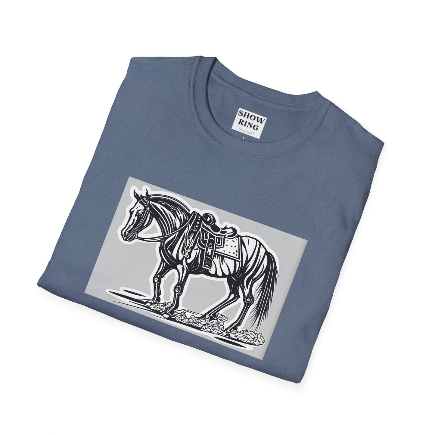 Horse Without Rider for FFA and 4-H Equestrian Teams:  Unisex Softstyle T-Shirt for Men, Women & Kids