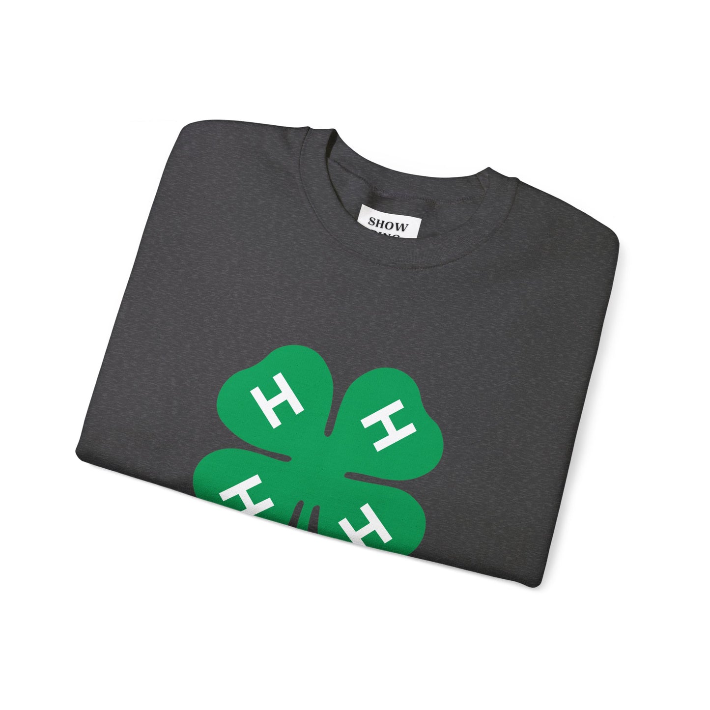 Long-sleeve 4-H Logo Unisex Heavy Blend™ Crewneck Sweatshirt For Men, Women & Youth