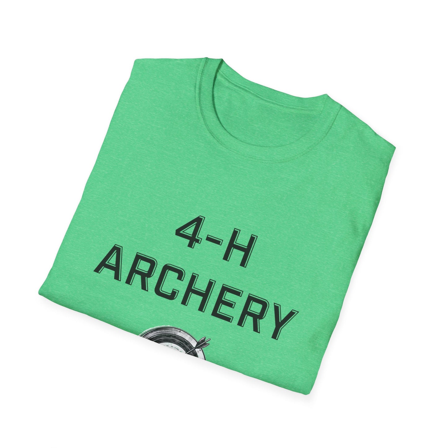 4-H Archery T-Shirt, Unisex Softstyle T-Shirt, For Men, Women, Kids, Archers, Coaches, and 4-H Volunteers