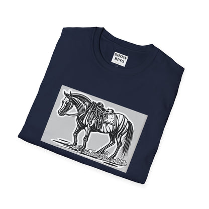 Horse Without Rider for FFA and 4-H Equestrian Teams:  Unisex Softstyle T-Shirt for Men, Women & Kids