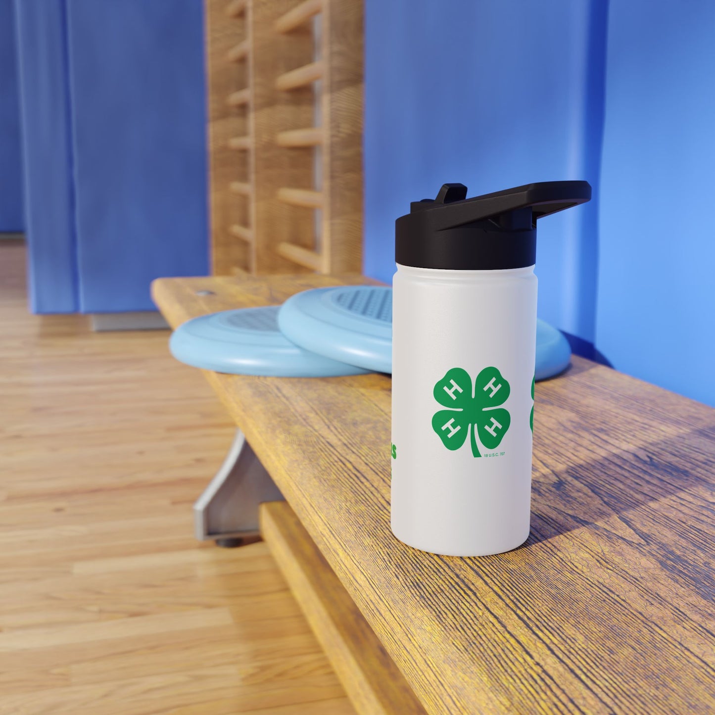 Shear Genius, 4-H Lamb Project:  Stainless Steel Water Bottle, Standard Lid