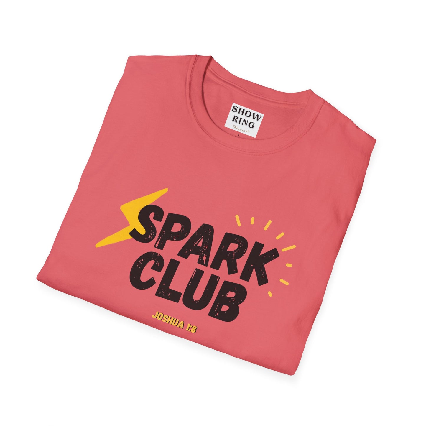 Spark Club Unisex ADULT T-Shirt – Faith-Inspired Casual Wear, Comfortable Everyday Tee, Christian Gift for Friends, Birthday Celebration Shirt