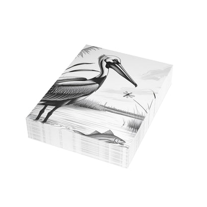 Pelican and Heroes of The Texas Coastal Scene: Elegant Postcard Bundles with Envelopes - Perfect for Personalized Greetings, Thank You Notes, and Art Lovers