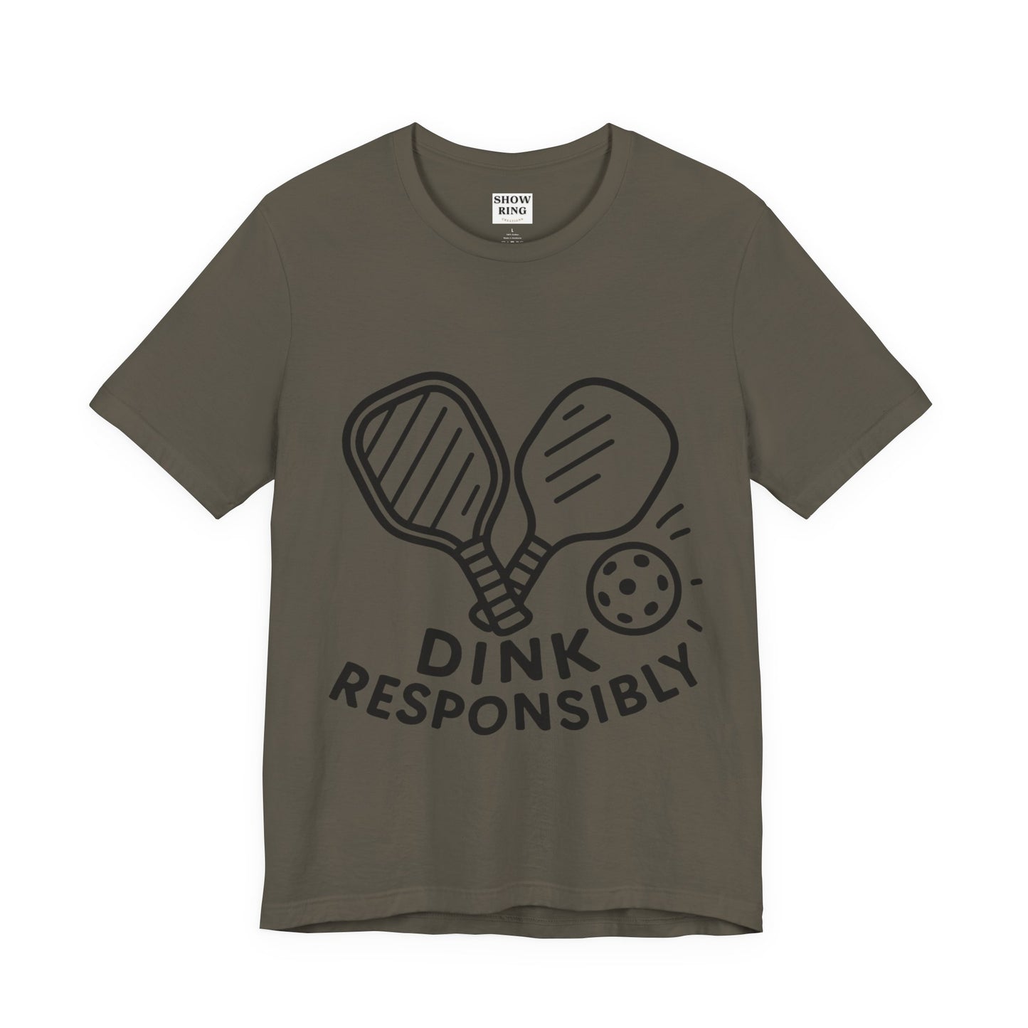 Funny Pickleball Tee - Dink Responsibly T-Shirt for Pickleball Fans, Pickleball Gifts