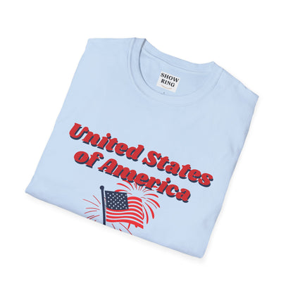America:  Free Since 1776, Fourth of July Freedom T-Shirt, Unisex USA Tee, American Flag Shirt, Independence Day Outfit, Patriotic Gift, Summer Casual Wear