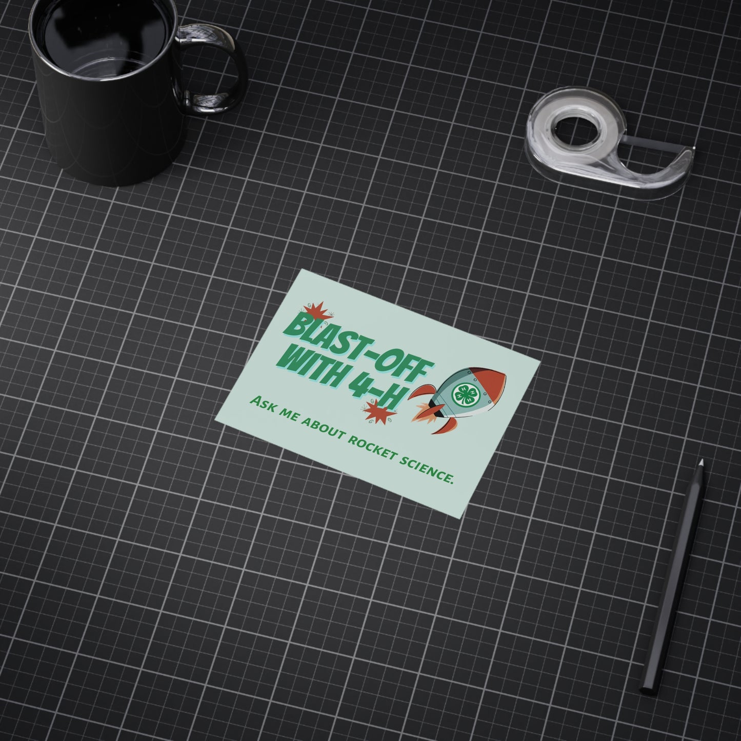 Rocket Science Unframed Prints, Educational Decor, 4-H Artwork, Science Classroom Art, STEM Gifts