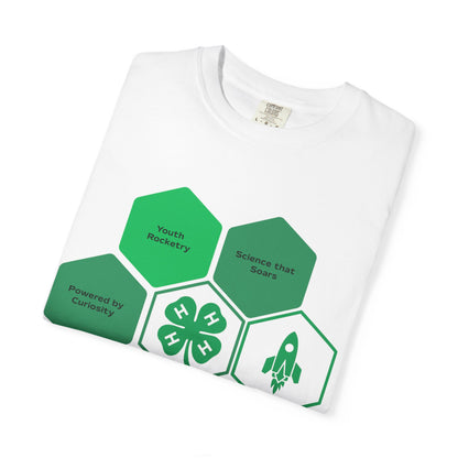 Adult 4-H Rocketry T-Shirt, Powered by Curiosity, Guided by 4-H