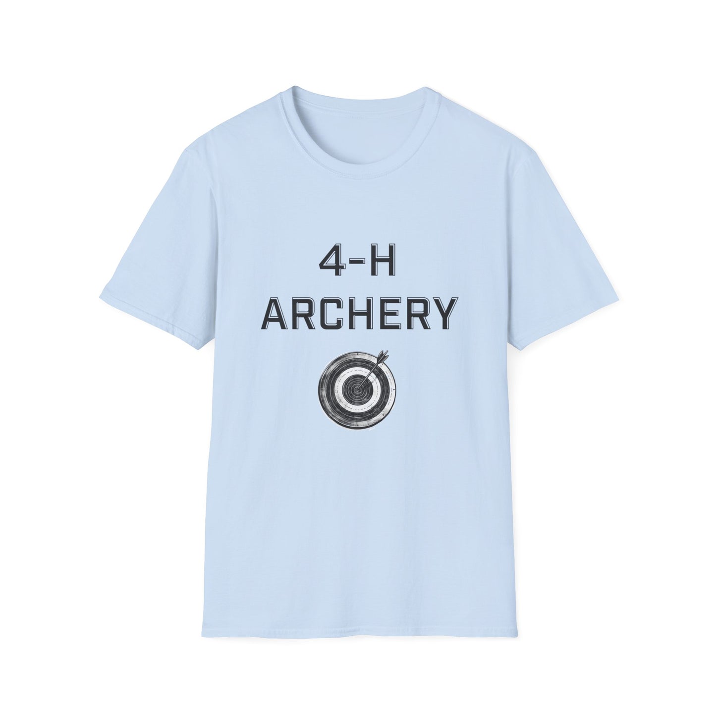 4-H Archery T-Shirt, Unisex Softstyle T-Shirt, For Men, Women, Kids, Archers, Coaches, and 4-H Volunteers