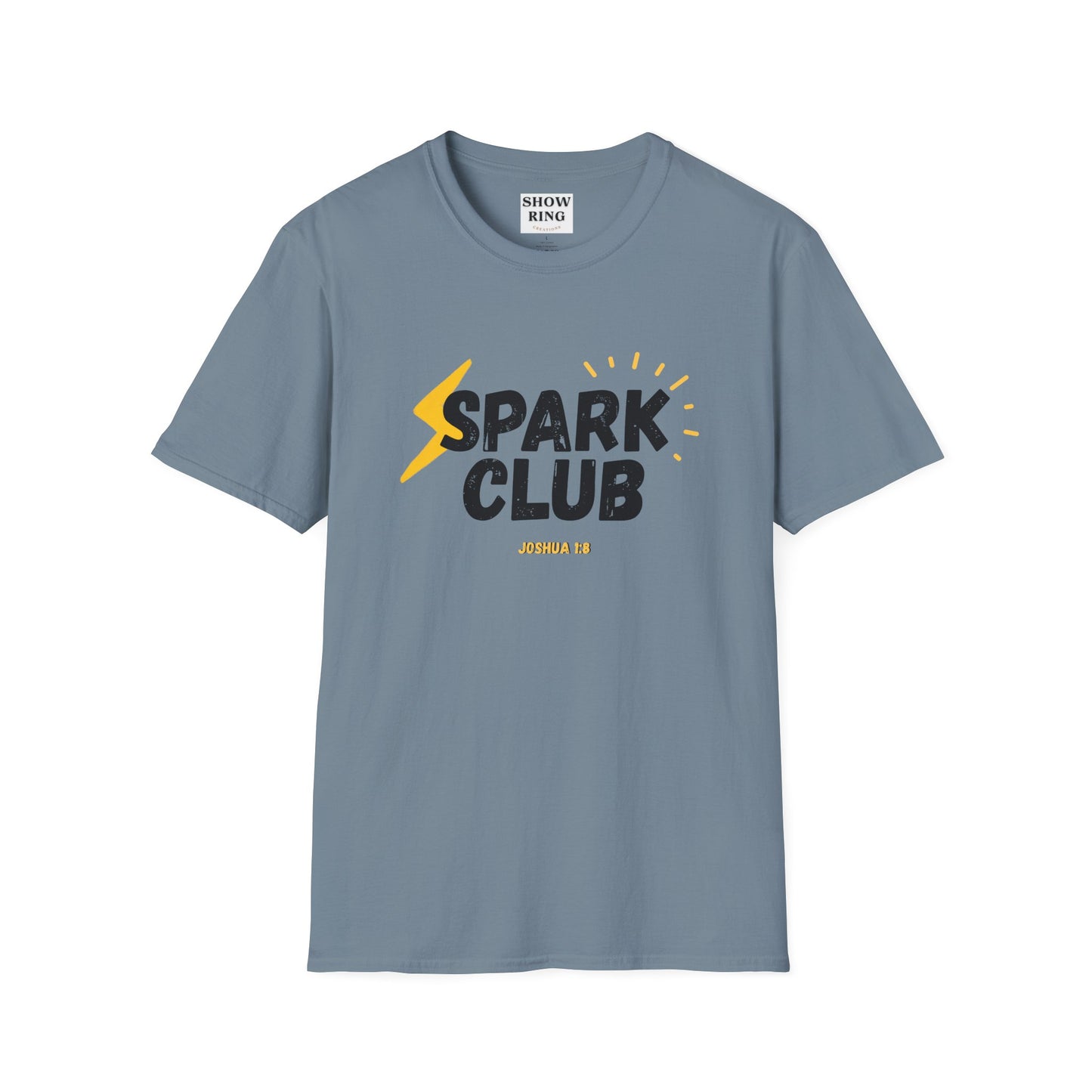 Spark Club Unisex ADULT T-Shirt – Faith-Inspired Casual Wear, Comfortable Everyday Tee, Christian Gift for Friends, Birthday Celebration Shirt
