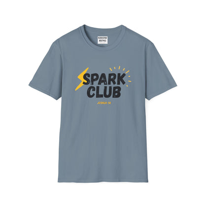 Spark Club Unisex ADULT T-Shirt – Faith-Inspired Casual Wear, Comfortable Everyday Tee, Christian Gift for Friends, Birthday Celebration Shirt