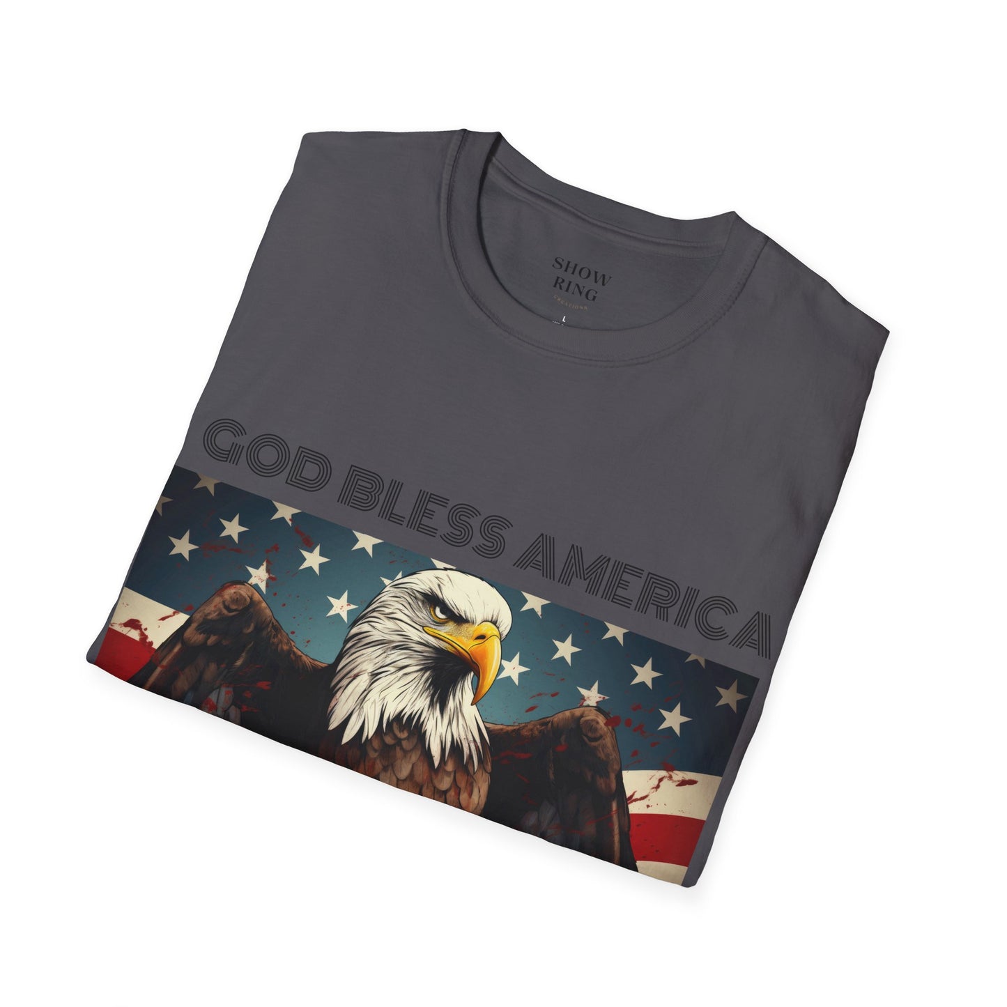 Motorcycle Eagle God Bless America Unisex Soft style T-Shirt for Men and Women