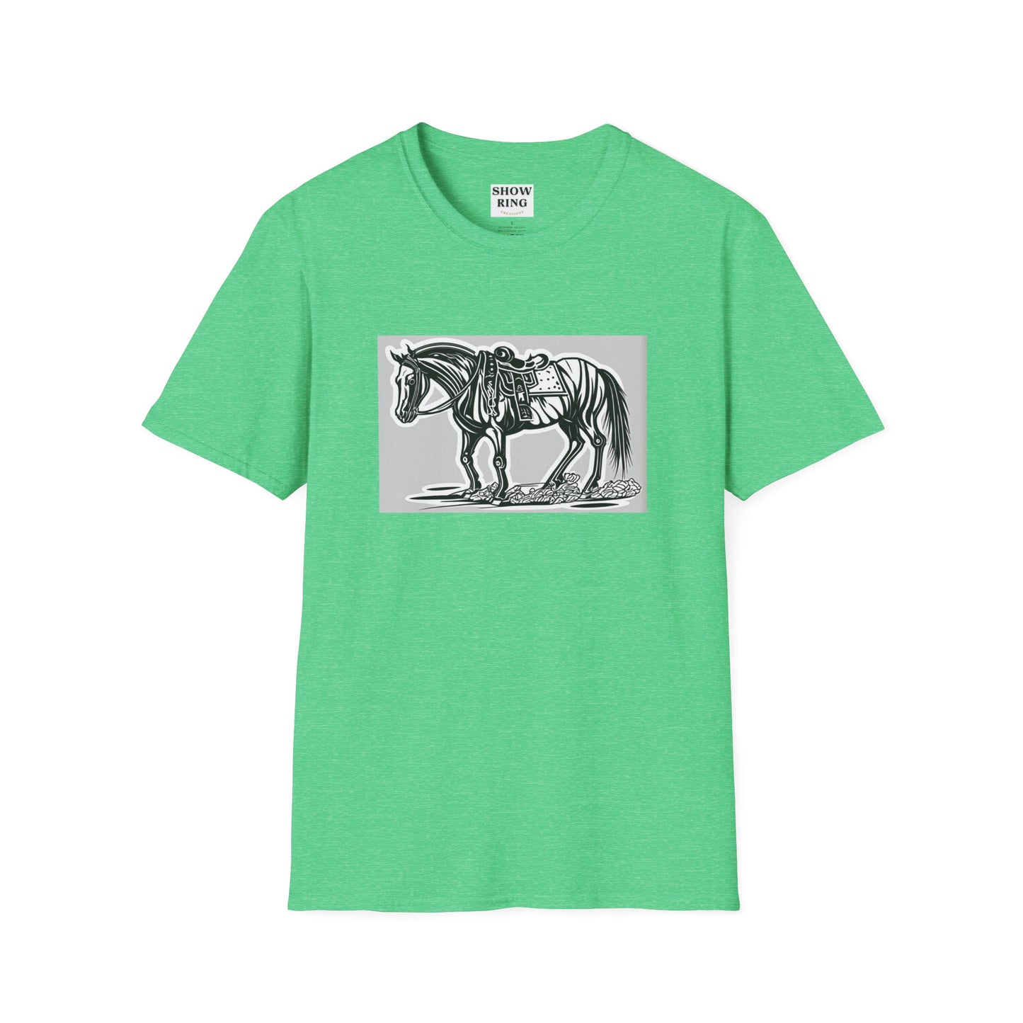 Horse Without Rider for FFA and 4-H Equestrian Teams:  Unisex Softstyle T-Shirt for Men, Women & Kids