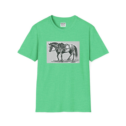 Horse Without Rider for FFA and 4-H Equestrian Teams:  Unisex Softstyle T-Shirt for Men, Women & Kids