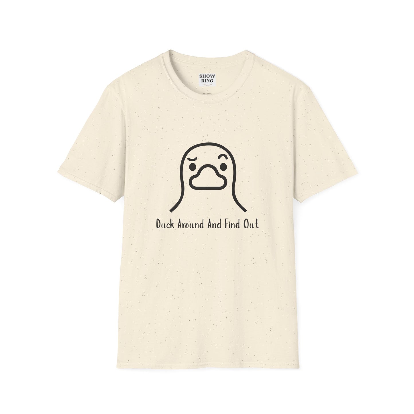 Quirky Graphic Tee with Duck Design, Fun Casual Shirt, Perfect for Gifting, Relaxed Everyday Wear, Nature Lover's Apparel, Duck Around And Find Out