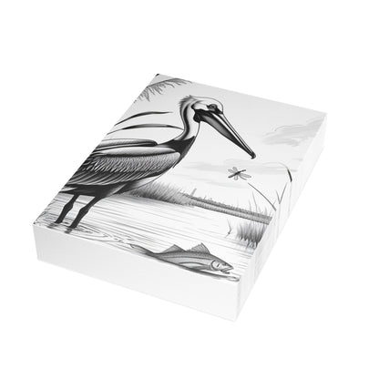 Pelican and Heroes of The Texas Coastal Scene: Elegant Postcard Bundles with Envelopes - Perfect for Personalized Greetings, Thank You Notes, and Art Lovers