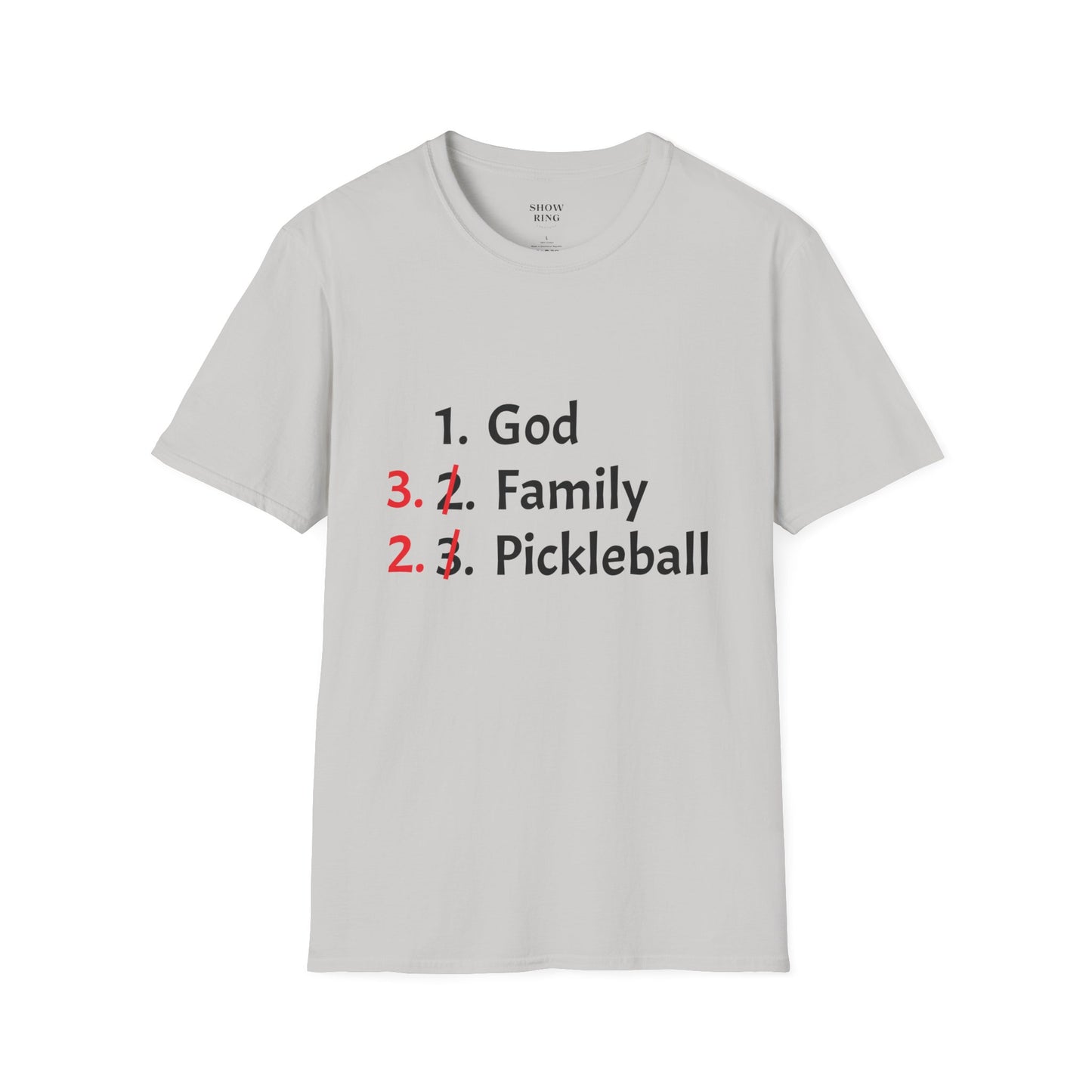 Pickleball Priority, Unisex Soft Style T-Shirt, for Men and Women