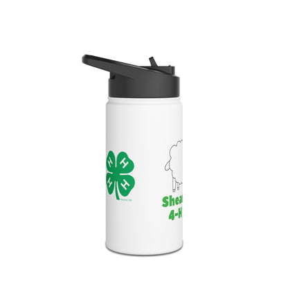 Shear Genius, 4-H Lamb Project:  Stainless Steel Water Bottle, Standard Lid