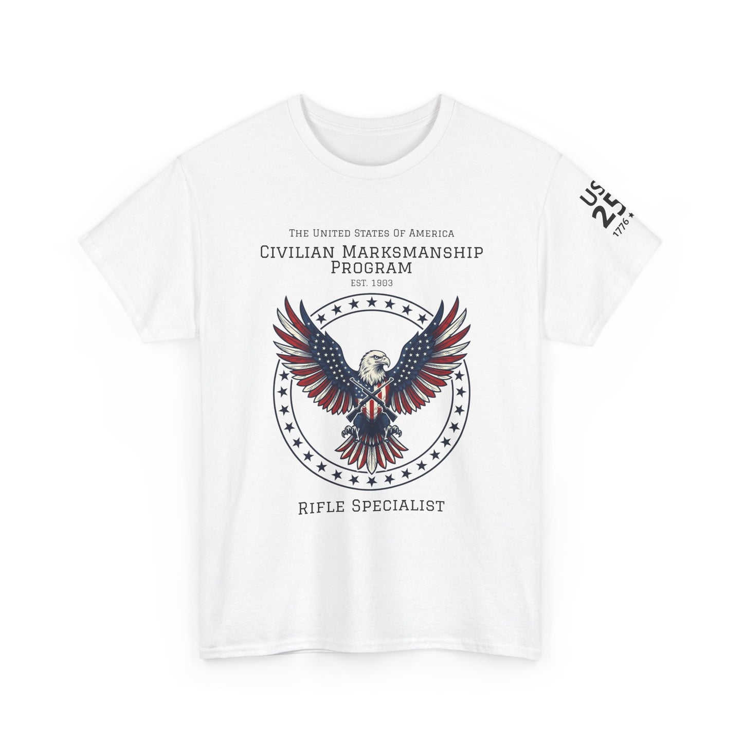Civilian Marksmanship Program Eagle Tee — Rifle Specialist - Patriotic T-Shirt