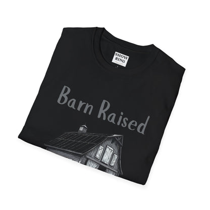 Barn Raised 100% Pure Country, Unisex Softstyle T-Shirt - Country Vibe, Farm Life, Casual Wear, Gift for Farmers, Rustic Style