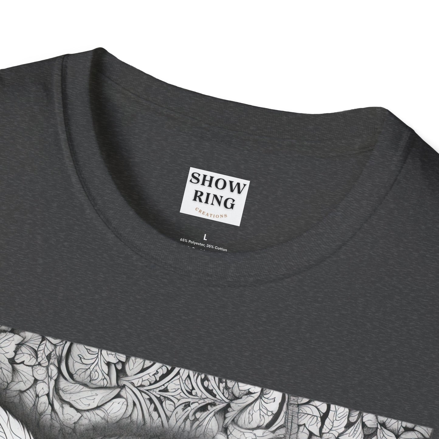 Adult Coloring Shirt Featuring Adorable Pig for 4-H and FFA - Unisex Softstyle T-Shirt for All Ages