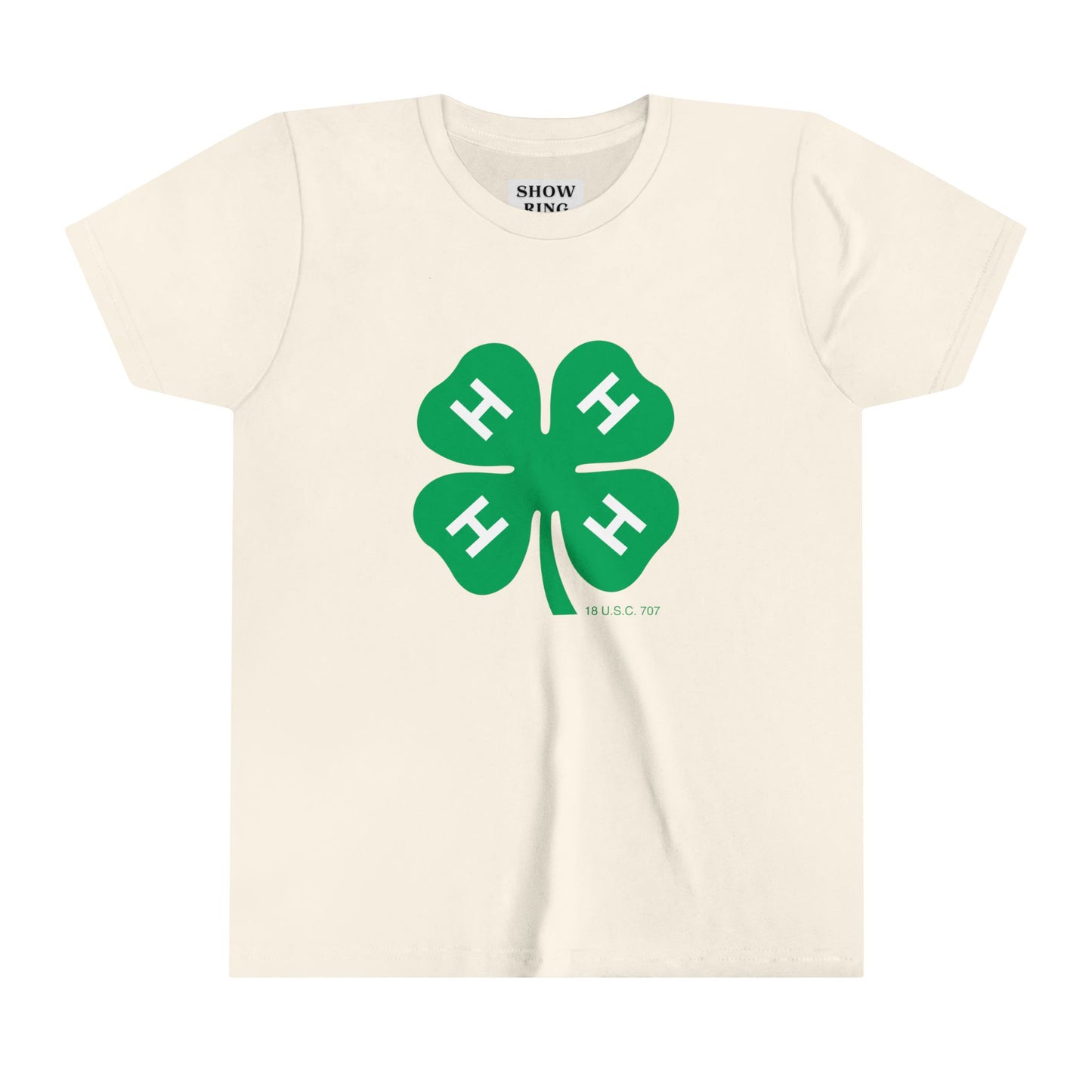 Youth Short Sleeve Tee With 4-H Logo