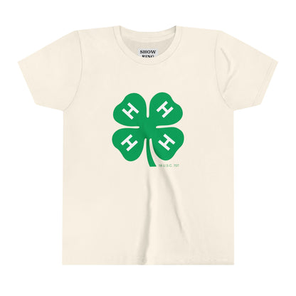 Youth Short Sleeve Tee With 4-H Logo